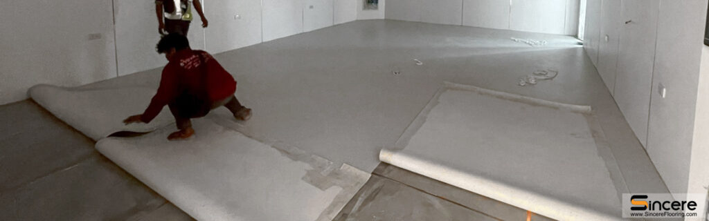 พื้นกระเบื้องยาง แบบม้วน พื้นโรงพยาบาล